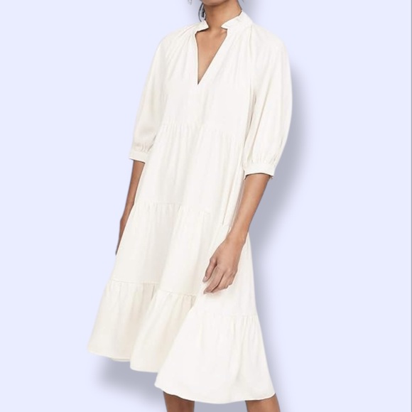 Amanda Uprichard Dresses & Skirts - Amanda Uprichard Saffron Tiered Gathered Midi Dress
